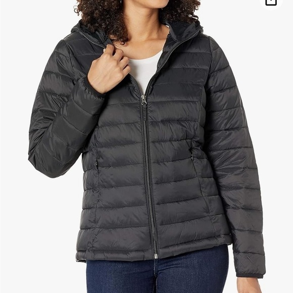 Amazon Essentials ladies lightweight hooded puffer jacket size - Picture 1 of 11
